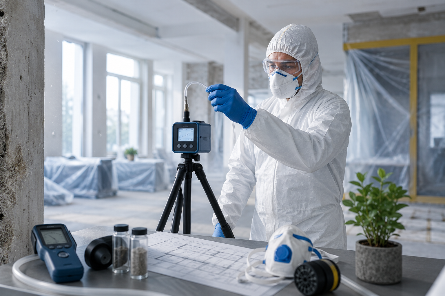 Messtechniker im Einsatz